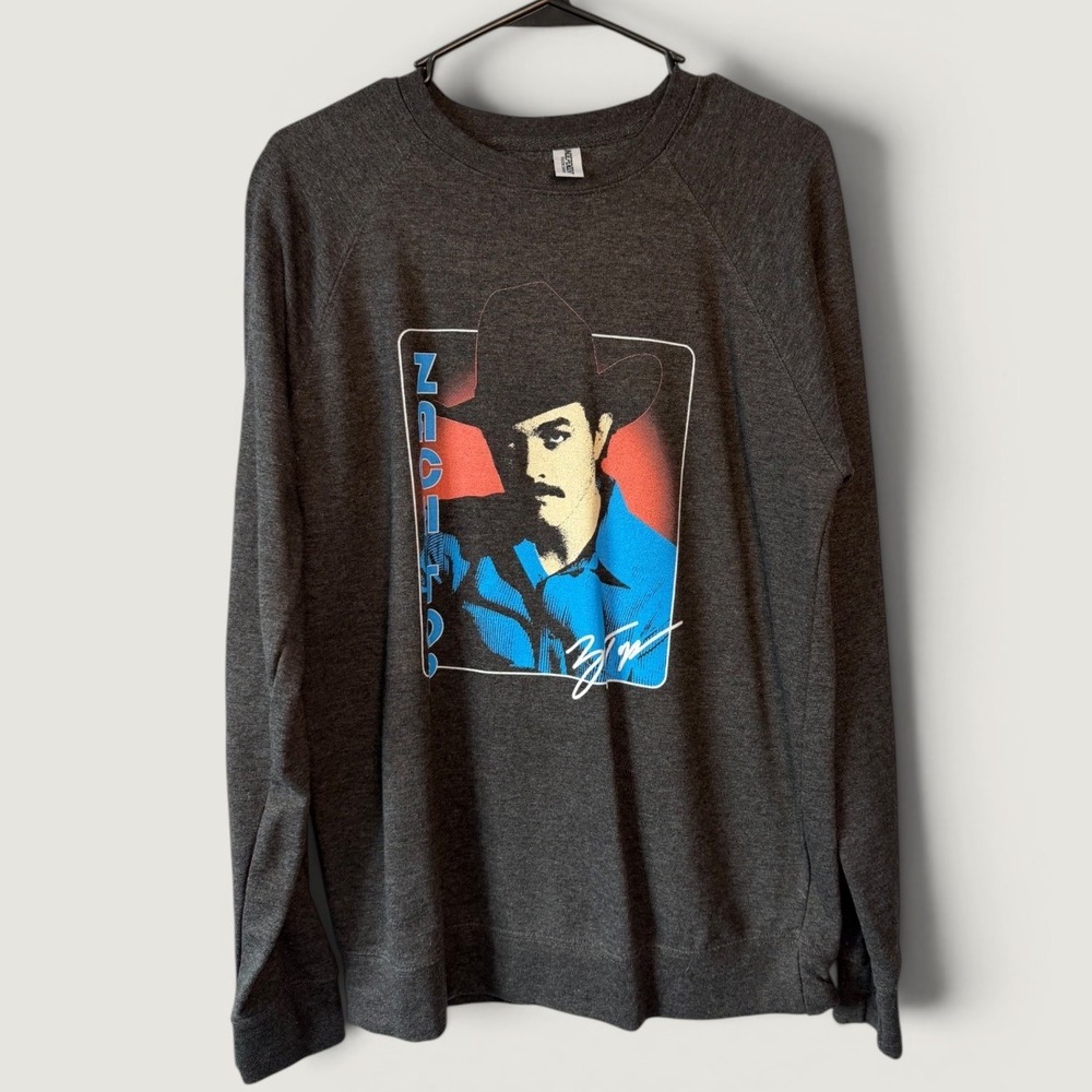 Zach Top Charcoal Heather Graphic Sweatshirt Mens Medium Country Music Retro